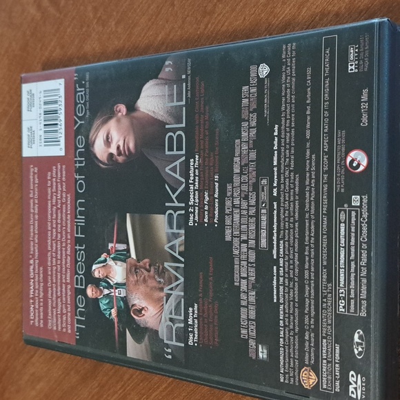 Million dollar baby dvd, Clint Eastwood, Hilary swank, Morgan freeman - Picture 2 of 4